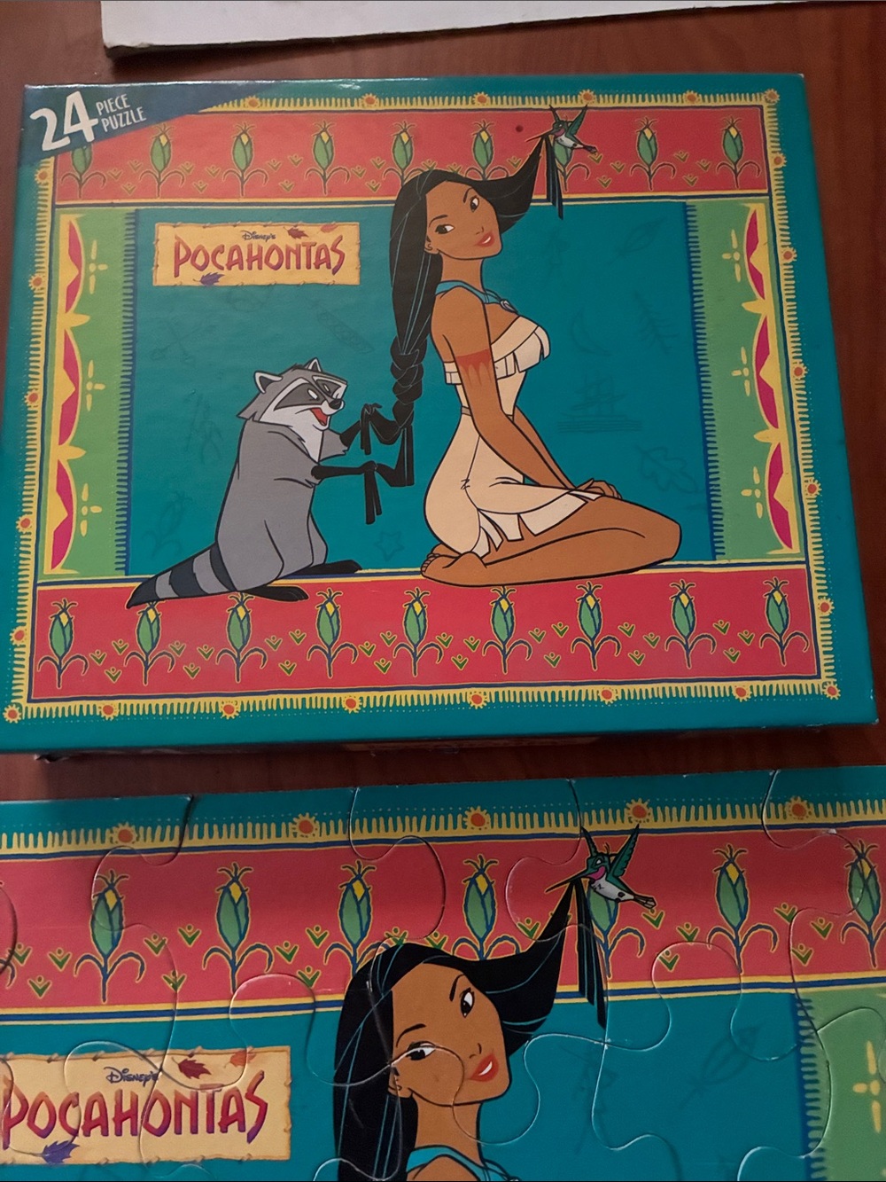 1990s Pocahontas 24 piece puzzle